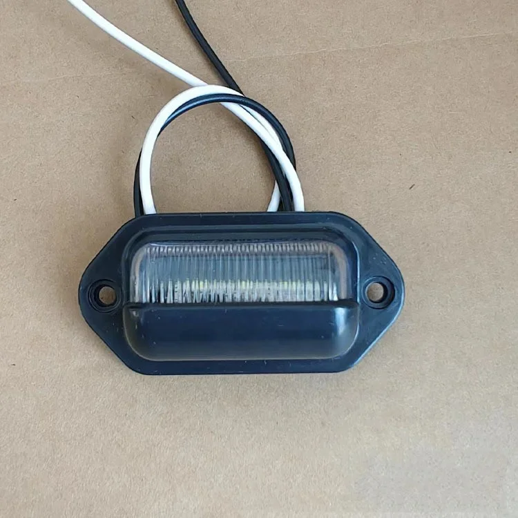 12V 24V 6 LED Licence Number Plate Light For Truck RV Trailer Van Car Boat