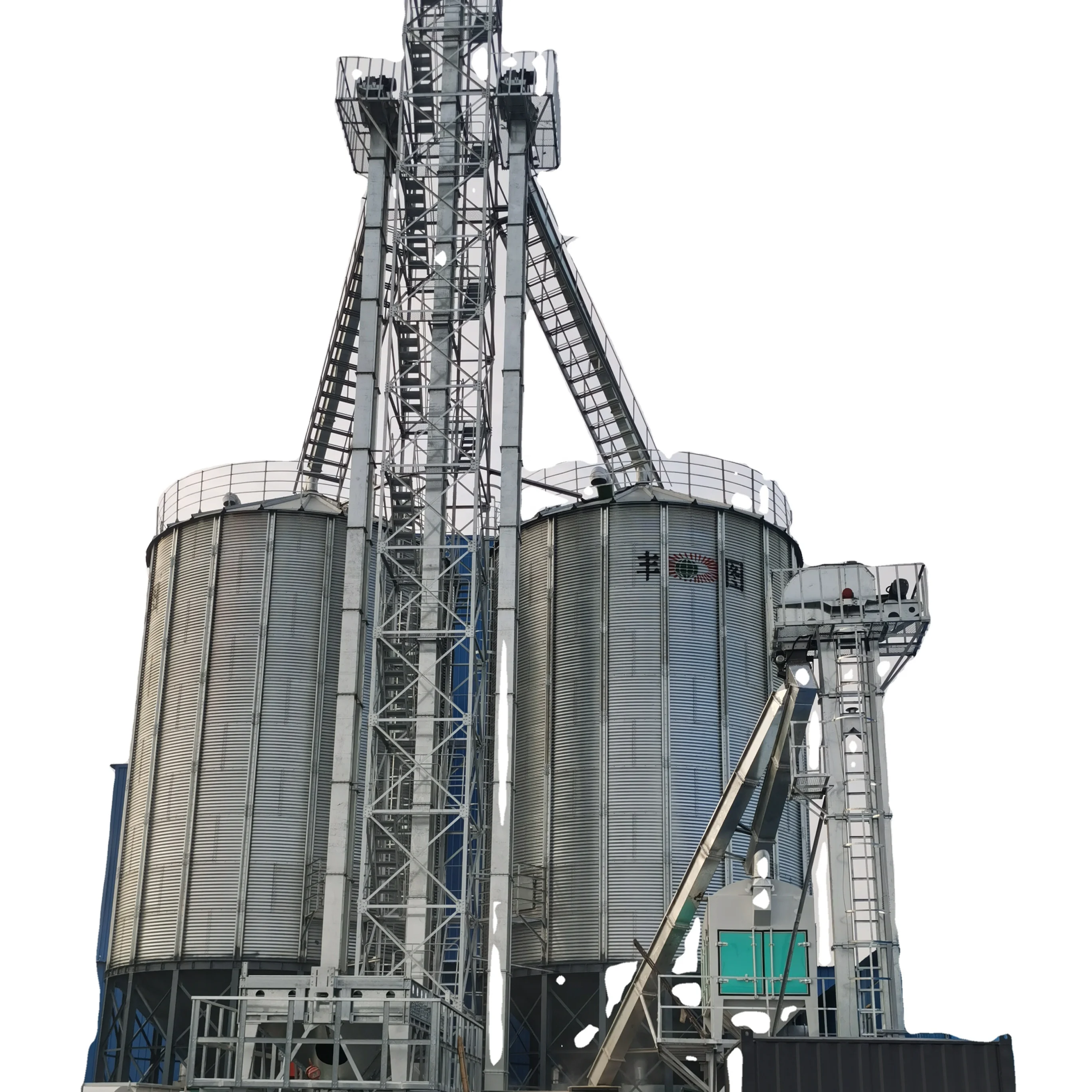 flexible silo galvanized steel grain storage silo bulk animal feed seed storage silo bins