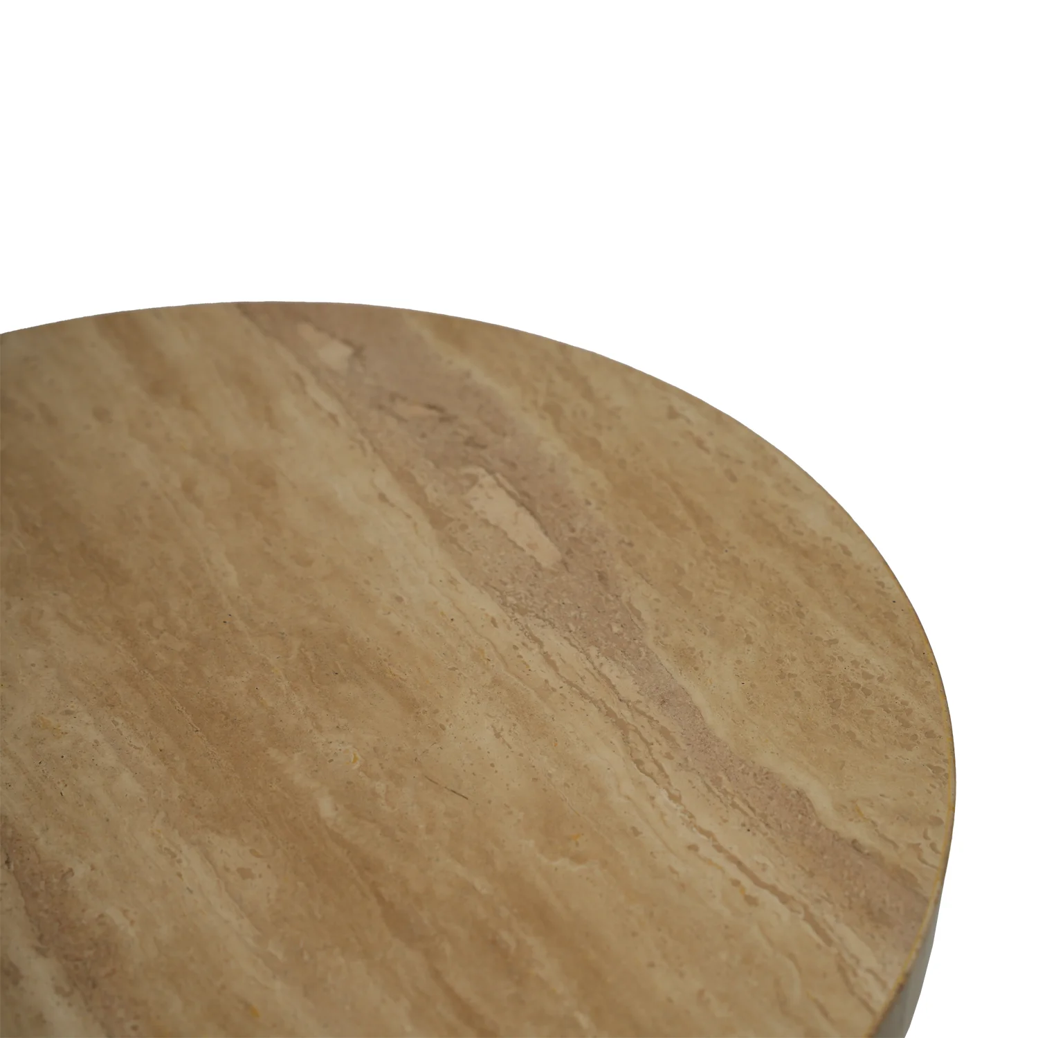 Hot selling postmodern luxury intelligent circular limestone coffee table