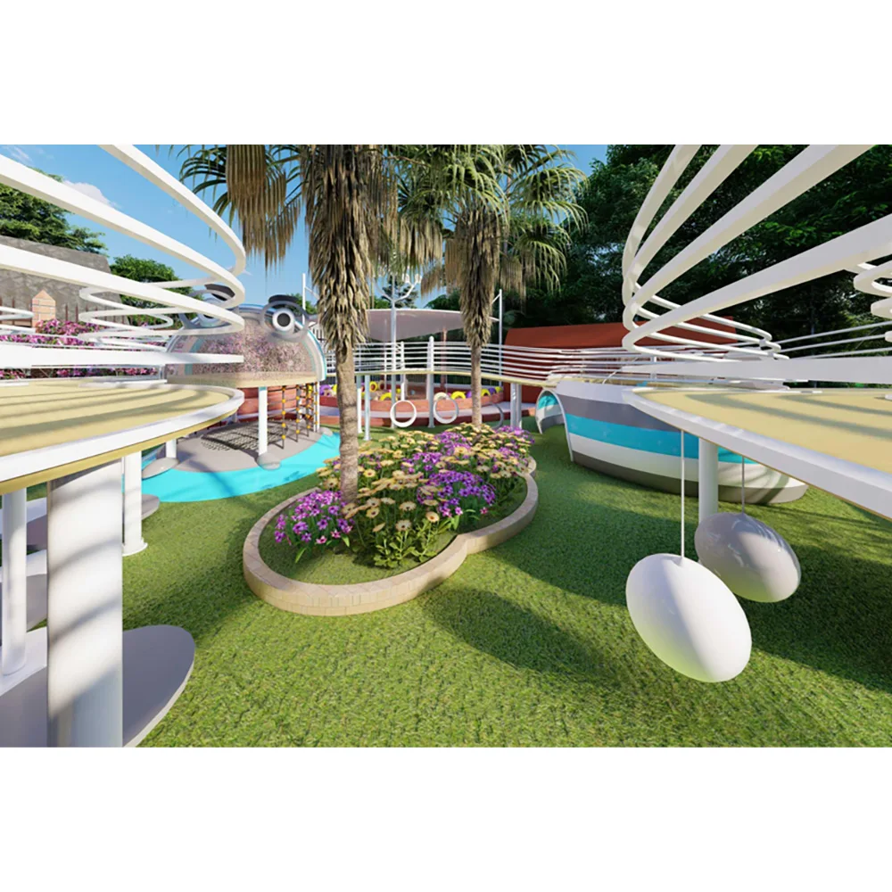 OEM playground equipment customized design outdoor large  playground for children play set