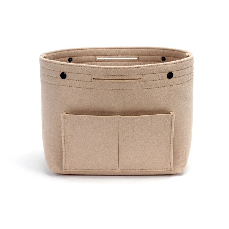 China supplier new design felt cosmetic bag in bag organizer for women