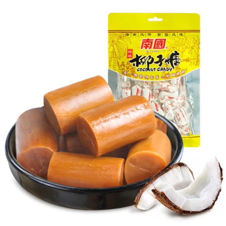 
Кокосовые конфеты Nanguo 82 г, традиционная хрустящая Мини карманная упаковка, конфеты, оптовая продажа 