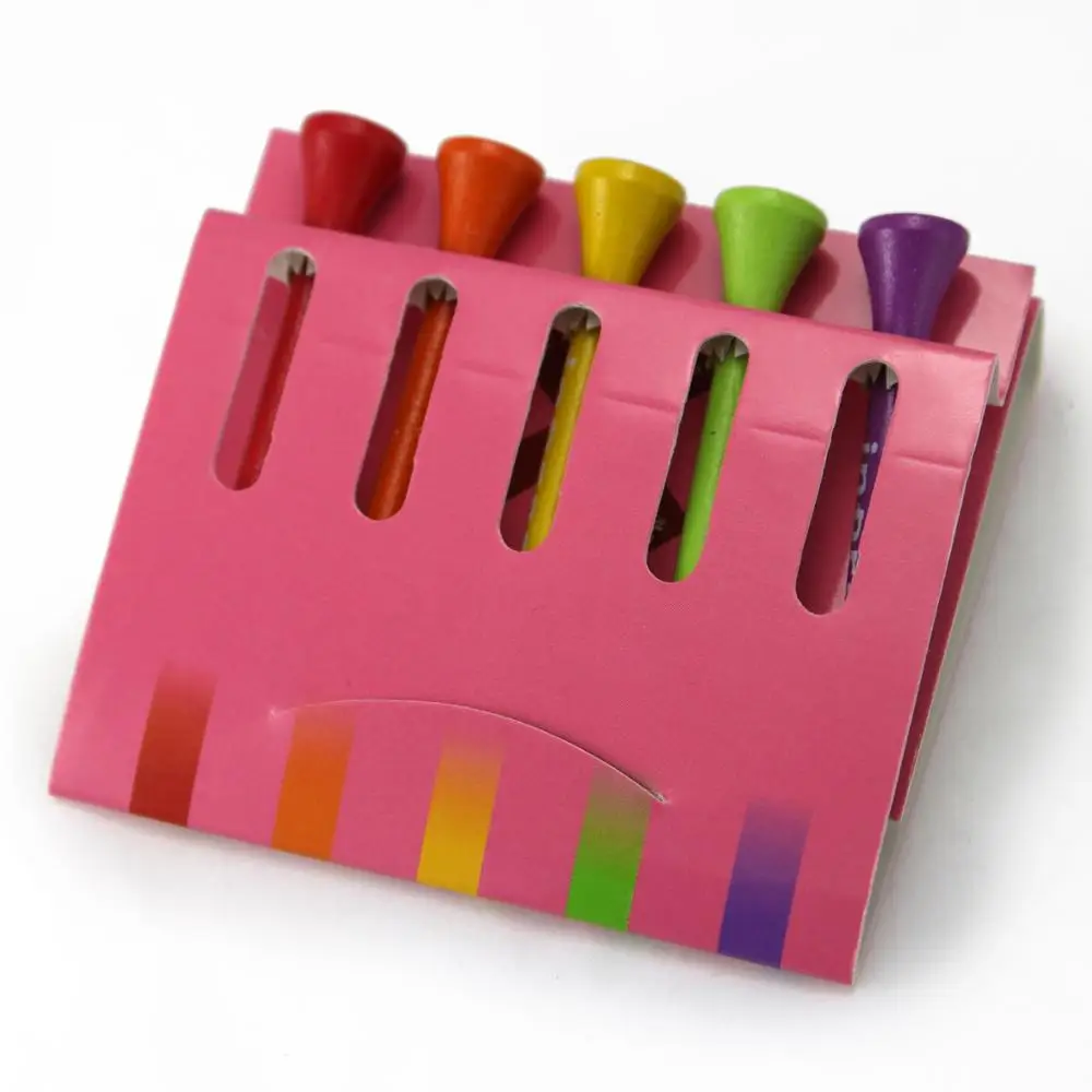 Factory flat golf tee plastic golf tee custom colorful logo print bulk wood bamboo golf tees holder in 2020