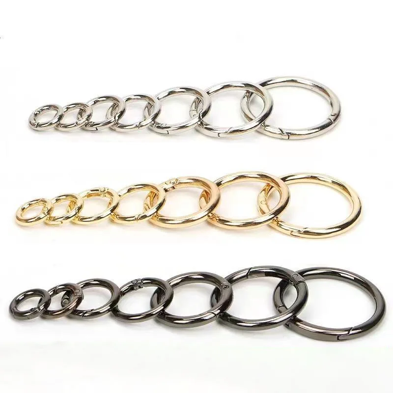 10-60mm Hardware Accessories Zinc Alloy Suspenders Shoes Hat Round Buckle DIY Luggage Handbag Zinc Alloy O Ring