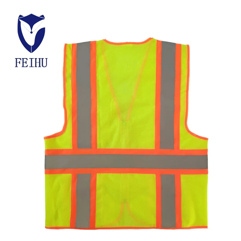Reflective Vest Safety Vest Jacket Strip Personal Security Construction High Visibility Hi Vis Work Safety Reflective Clothing