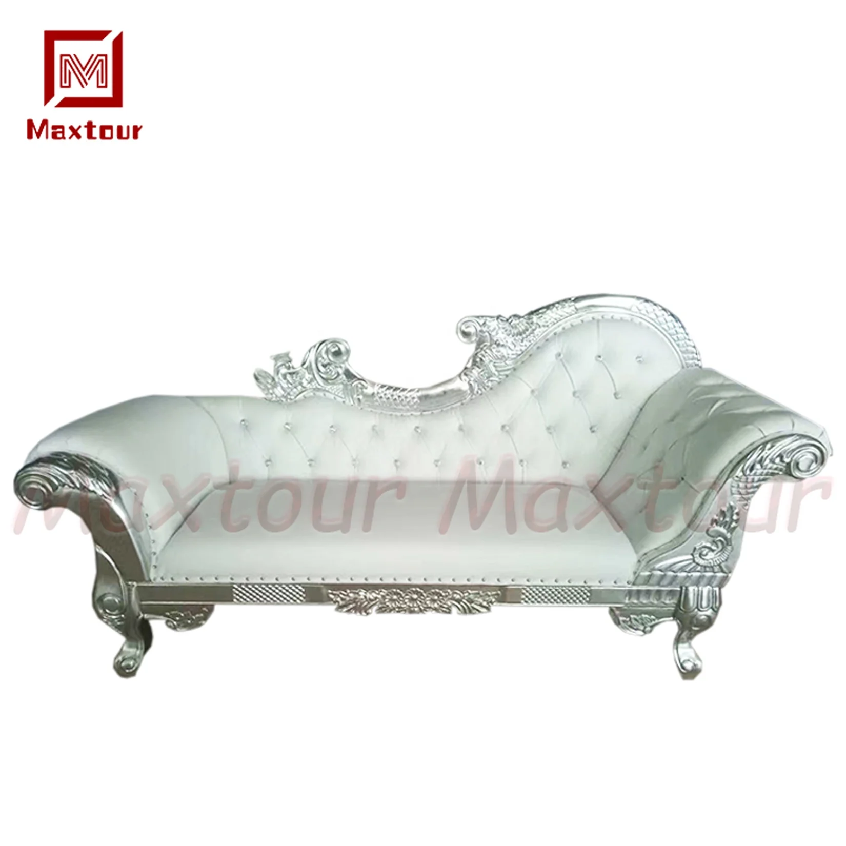 Wedding Hall Furniture Hot Sale Royal Bride Groom Comfortable Sofa Furniture Luxury Leather Wedding Sofa