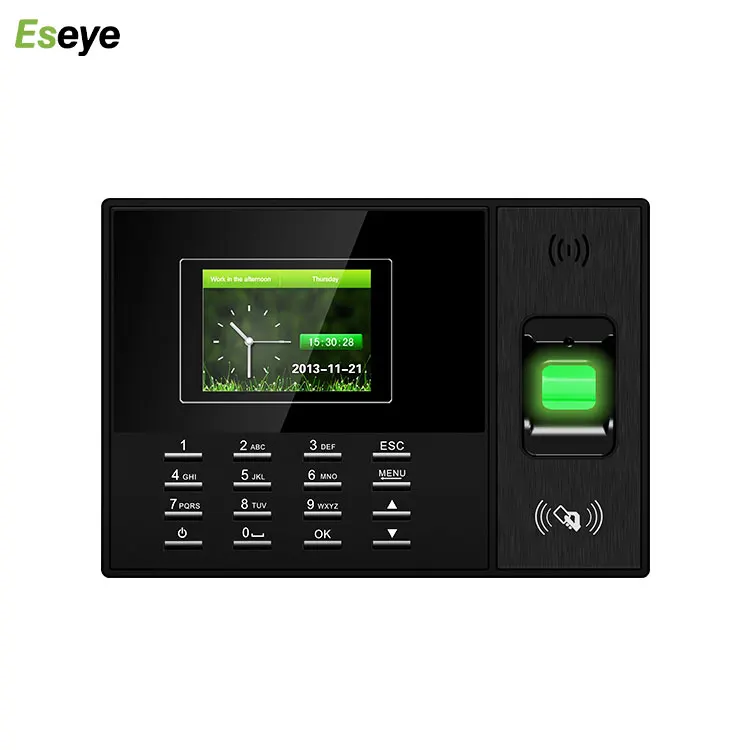 Eseye 2.4inch Finger Print Time Record Face Detection Attendance Excel Clocking System
