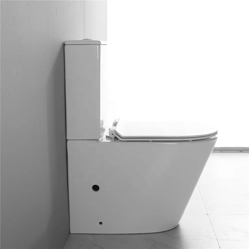 Hot sale sanitary ware floor mounted rimless washdown commode australia standard toilet watermark two piece toilet bowl