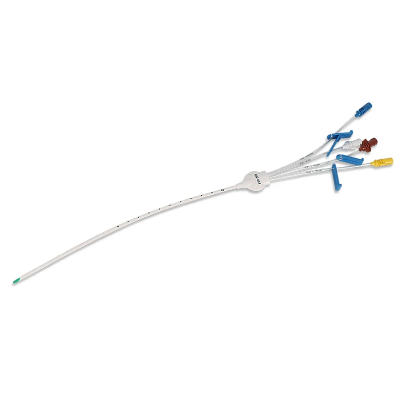 Medical CVP central venous line triple lumen catheter