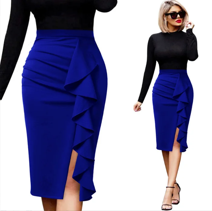 Fashion Summer Casual Golf Custom Plus Size Womens OL Long Skirts