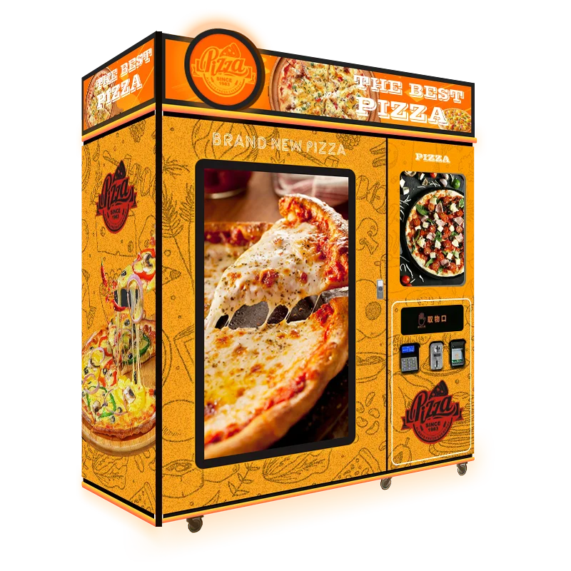 Pizza Box Vending Machine With Clear Viewing Window 9inch 12inch Smart Pizza Vending Machine