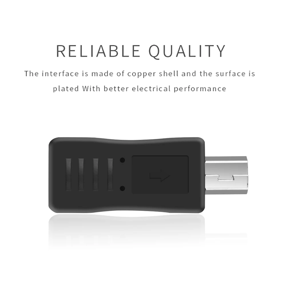 Переходник с Mini USB «папа» на Micro «мама» типа в для