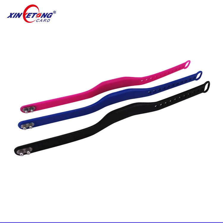 13.56mhz Silicone RFID Wristband Bracelet Adjustable  NFC RFID Ticket Hand Wrist Band