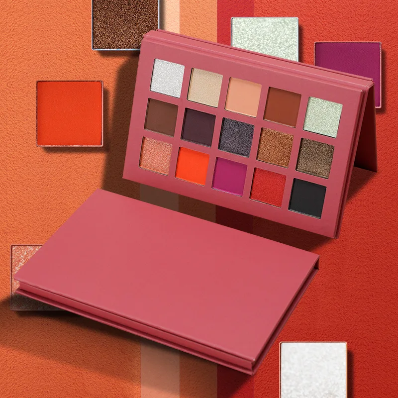 Low Moq 15 Colors Eyeshadow Palette Private Label Vegan Pigment Mermaid Shimmer Eye Makeup