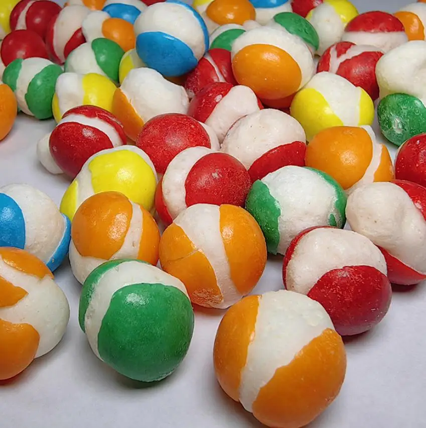 New arrival Freeze dried candy Rainbow Candy frozen dried crunchy candy snacks wholesale price
