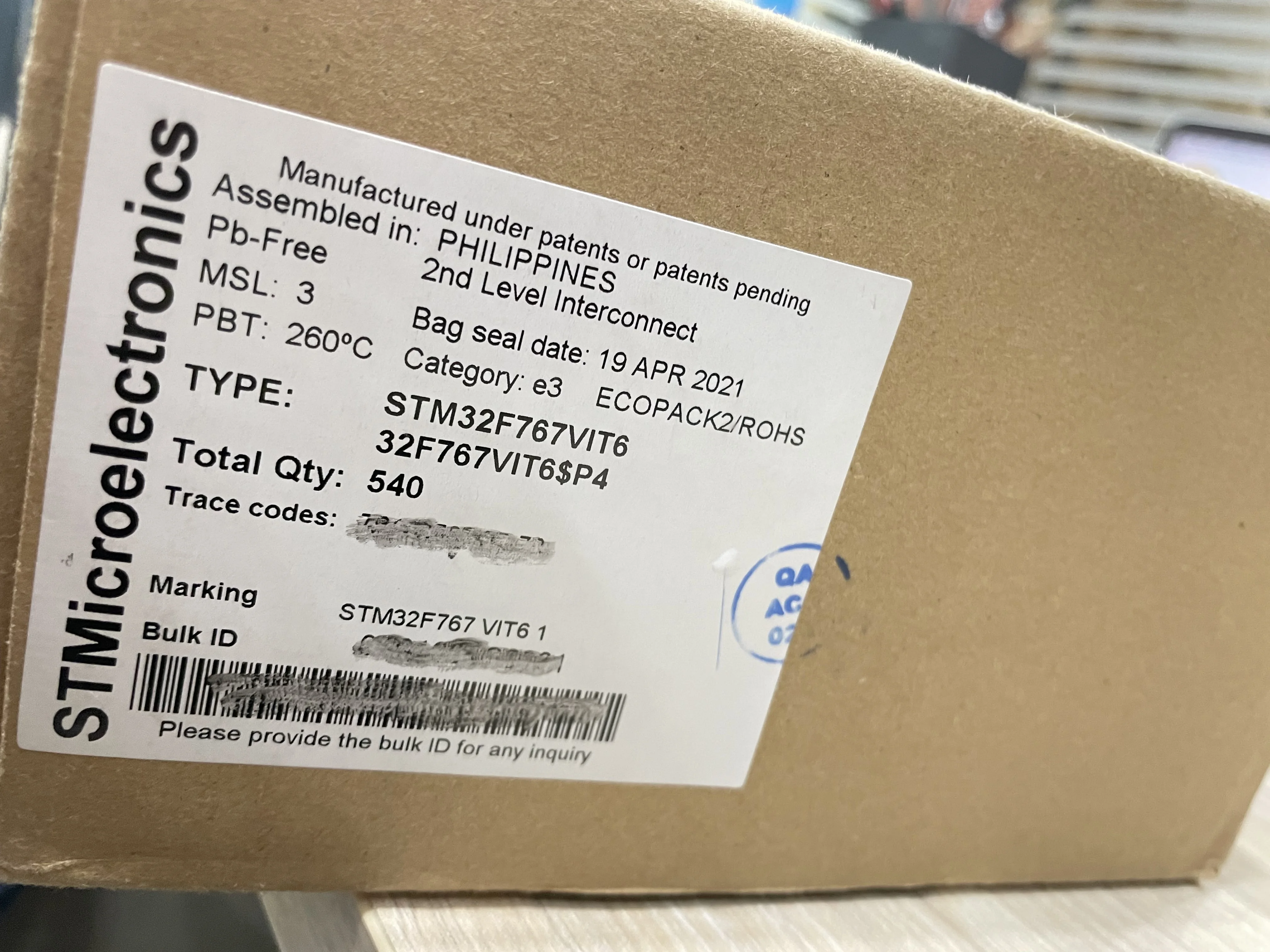 Шэньчжэнь предоставляет все виды ST-чипов STM32F103RCT6/STM32F767VGT6 / STM32F767VIT6 /STM32F103RCT6 STM32F730R8T6 в