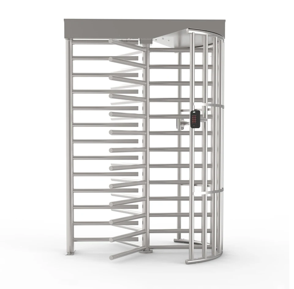 Professional Mechanical Safty Double Full Height Rotate Turnstile Electronic Barrier Gate