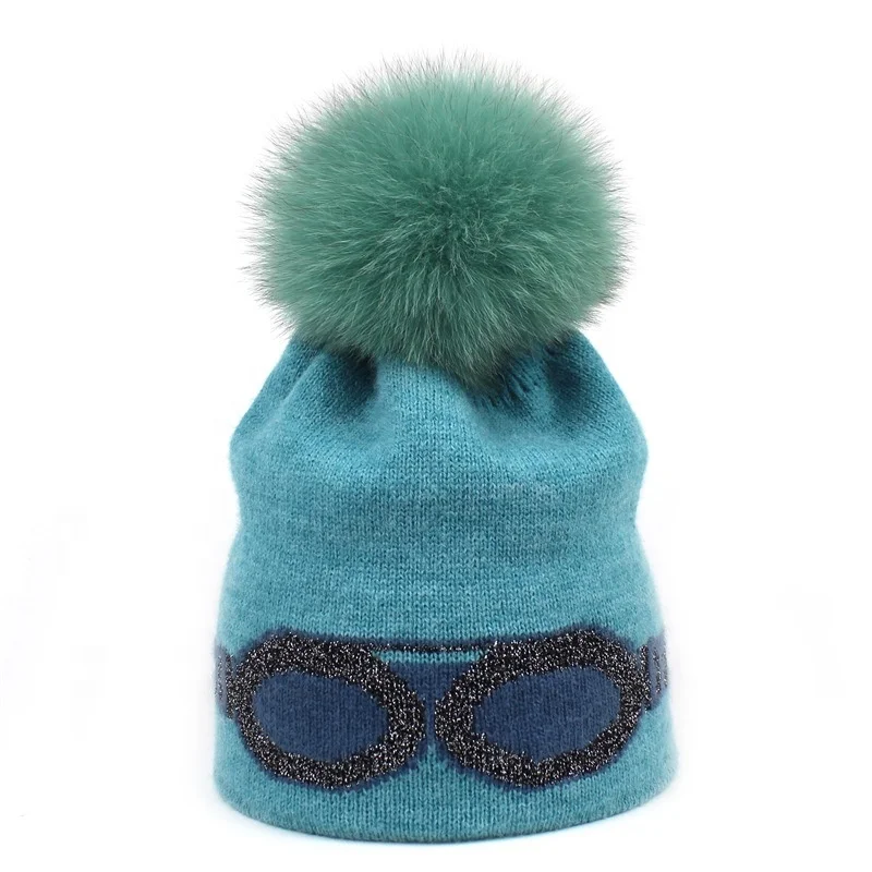 Hot High Quality Custom Wool Jacquard Beanie Hat with Pom Pom Warm in Winter