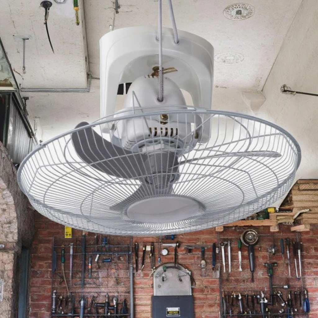 Factory Direct 18-Inch Industrial Roof Fan with Metal Mesh Cover Portable Household Electric Fan