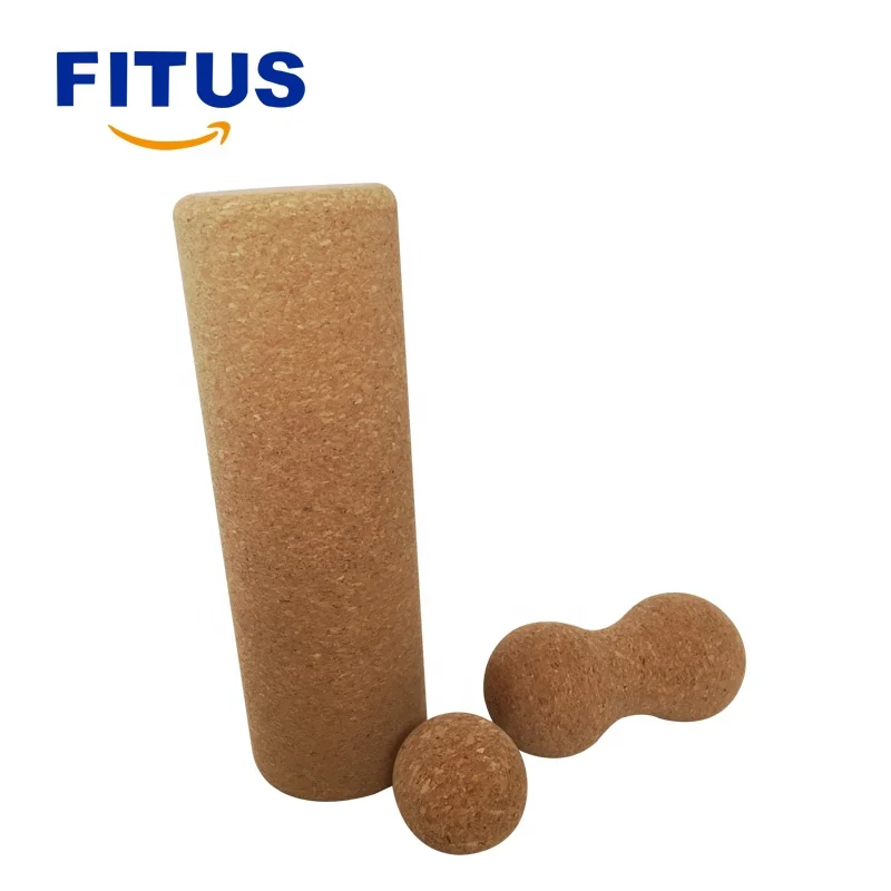 FITUS High quality cork massage set Custom Massager cork products Eco Friendly cork Release Massage set