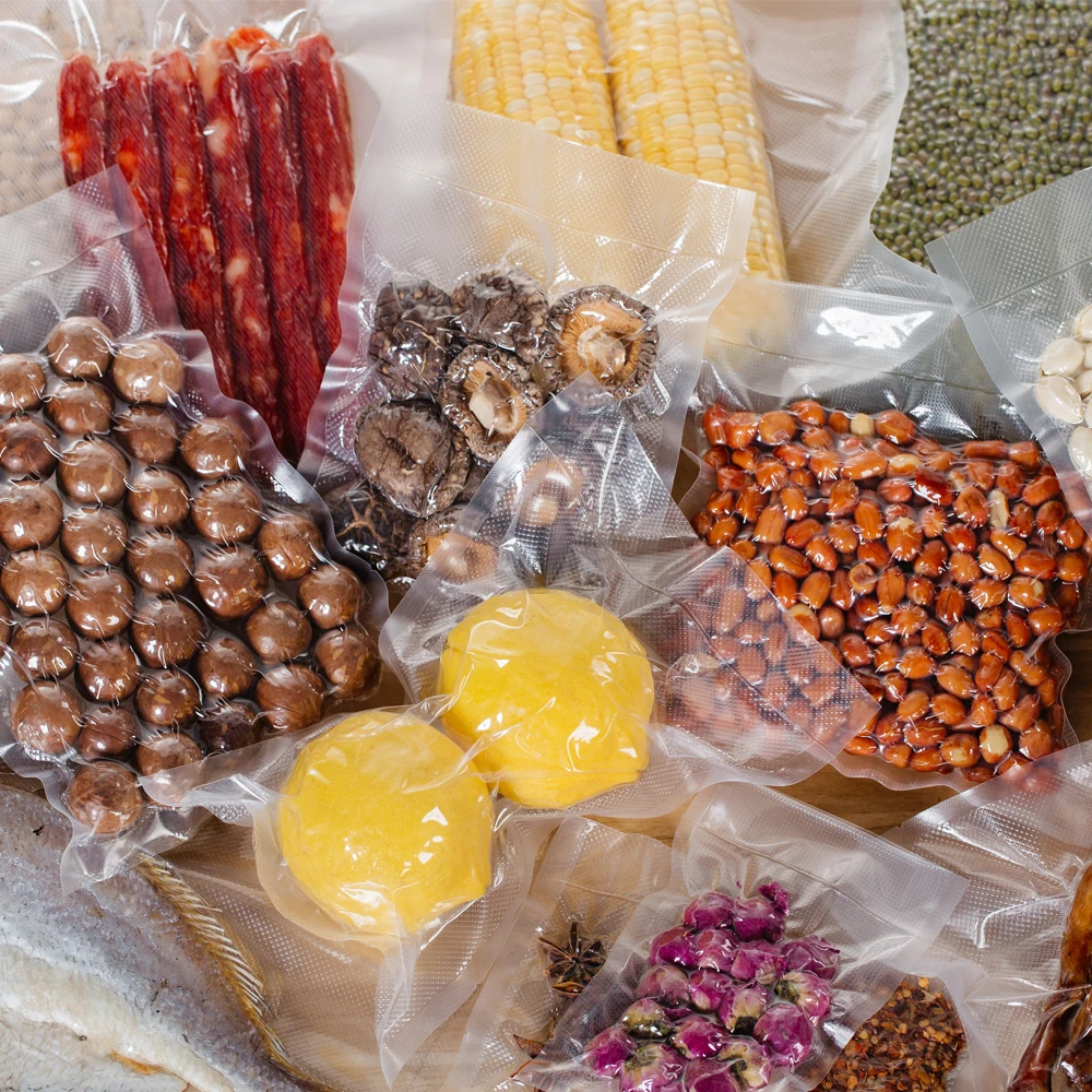 Factory EPR approved food grade vacuum embossed sealer bag for frozen food