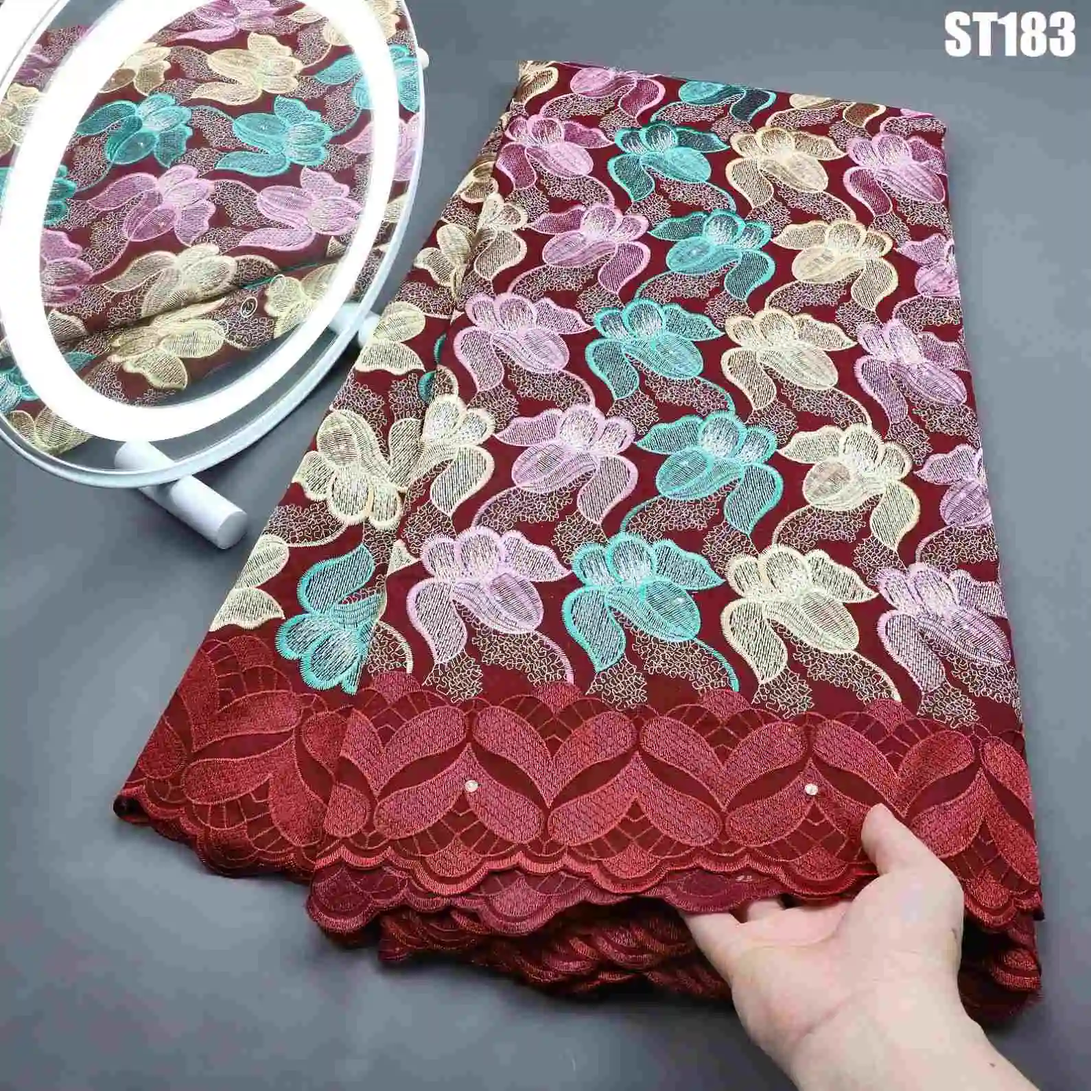 Professional Manufacturer Factory Price George Fabric Indian George Lace