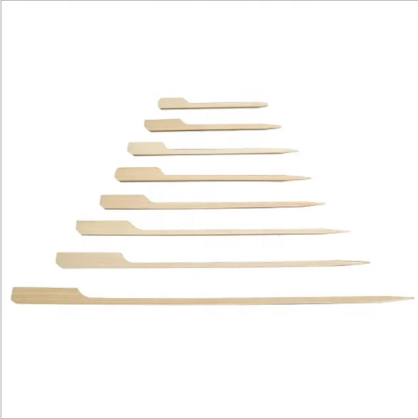 All Sizes Bamboo Wooden Skewers for Outdoor Grilling, Cocktail Picks for Fruit, Sandwich