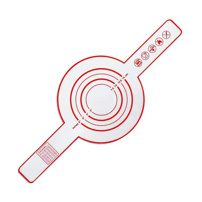 0.7mm Creative DIY oil-proof non-stick platinum silicone baking mat long handle silicone kneading mat