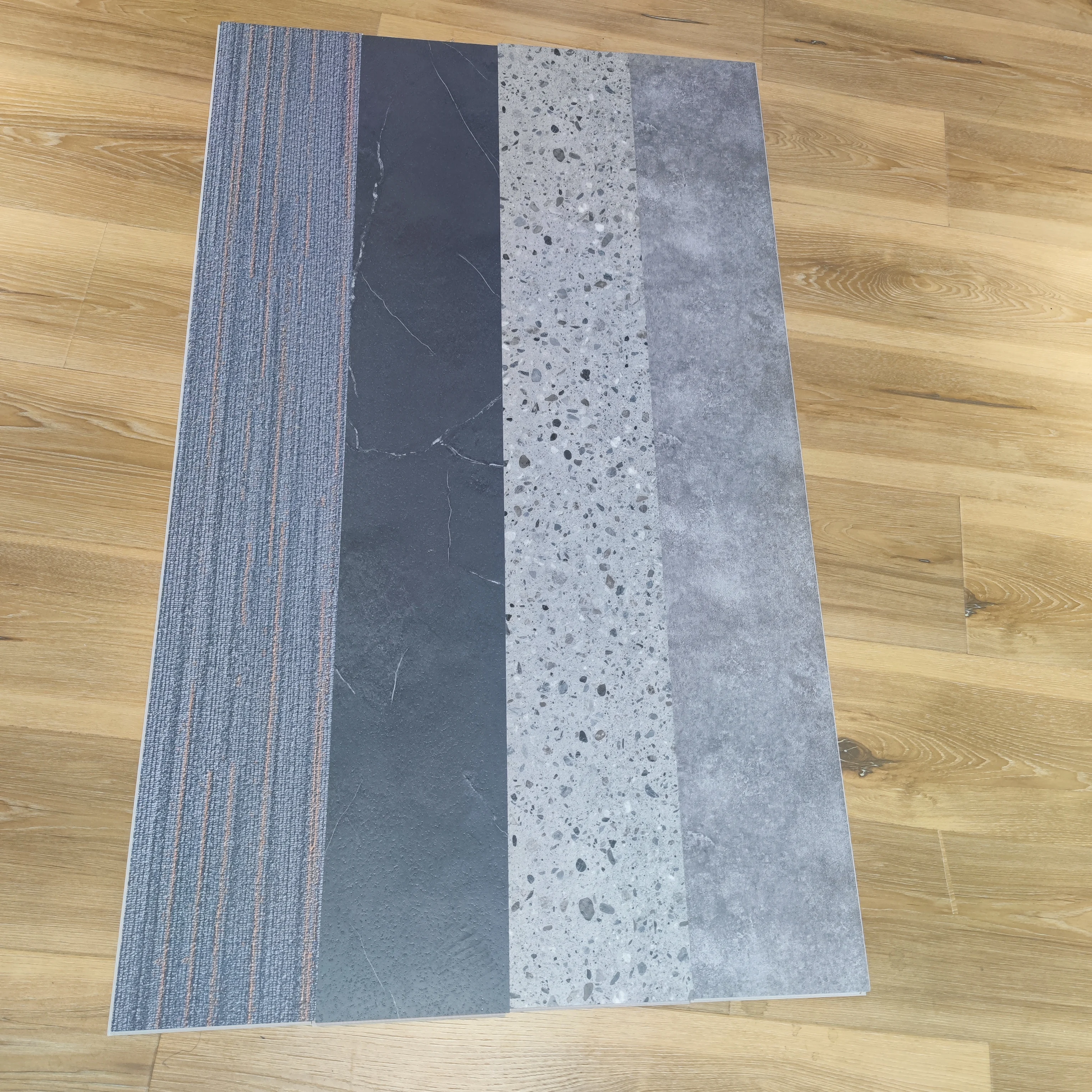 TAP & GO New Style Floor Vinyl Plastic Wood Grain Spc Click Flooring Peel and Stick
