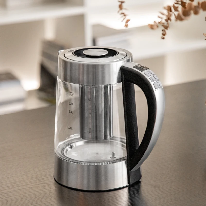 2.3L Smart Home Appliances Luxury Kettle Thick Glass Teapot Electric Cold Water Kettle