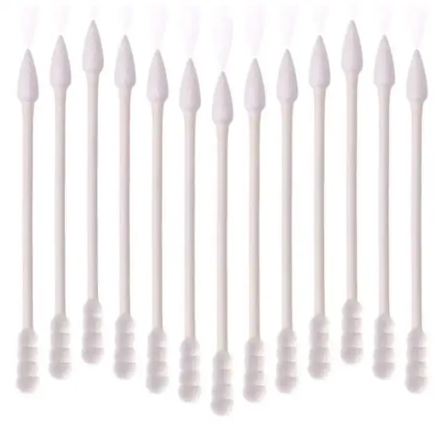Double Head Cleaning Stick Disposable Paper Stick Pointed Tip Cotton Bud Manufacture Q Tips Cleaning
