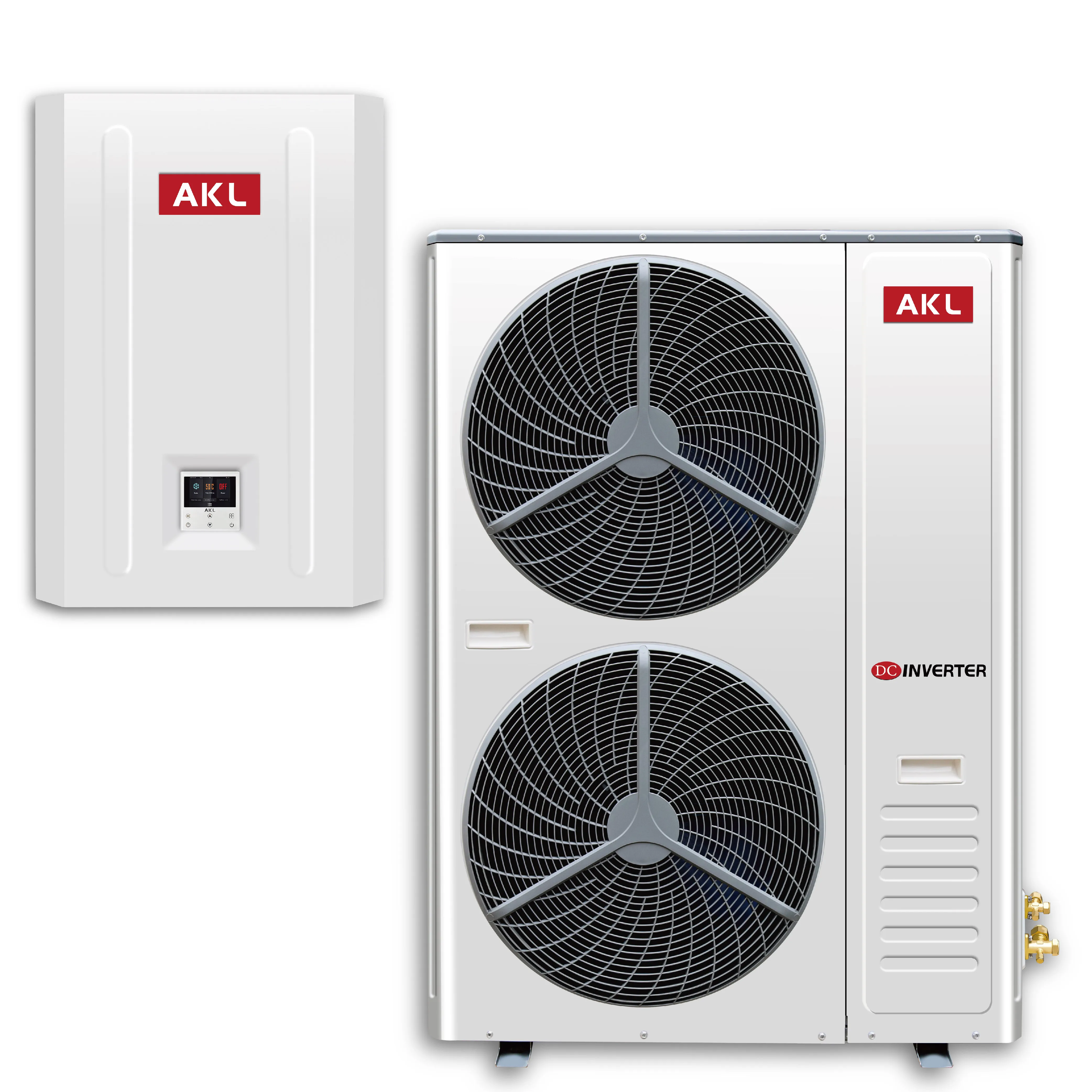 Split Air Source Heatpump EVI 25kw R32 Air to Water Heat Pump Inverter Heat Pump for Heating Electric Stainless Steel Rotary Erp