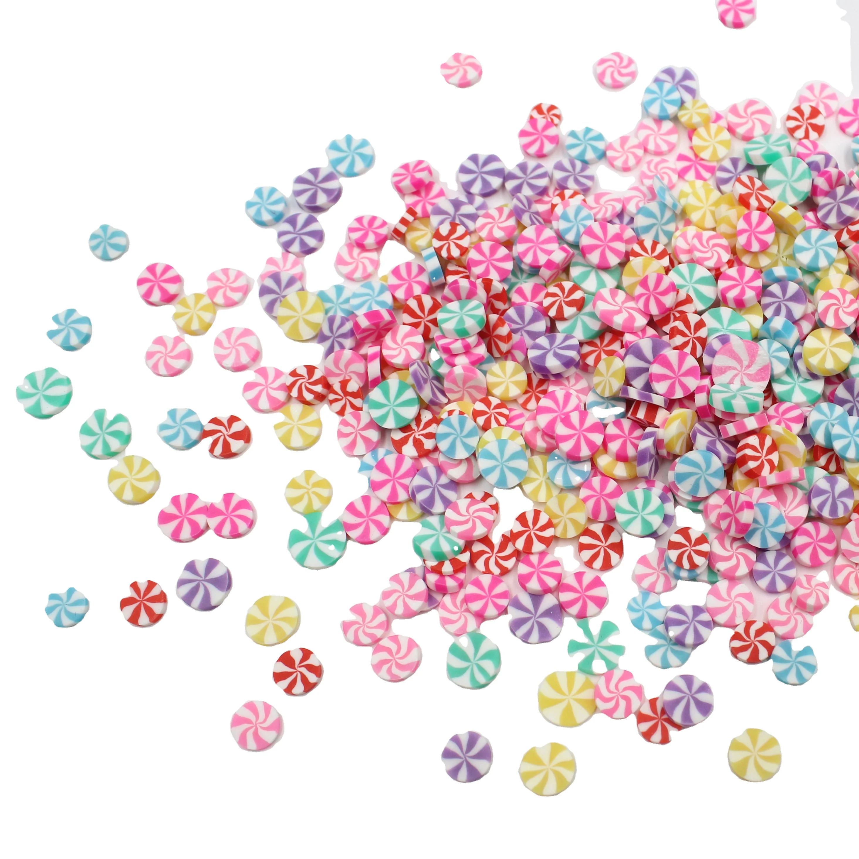 
Best Price Polymer Clay Peppermint Candy Cutters Rainbow Sweets Sprinkles for Children Gift Accessories 