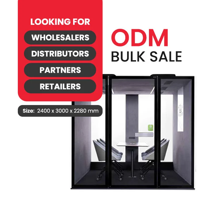 Prefab Acoustic Office Pod M Pod 3.0 Wholesale ODM Soundproof Container Office Mobile Office for Live Stream Recording Meeting