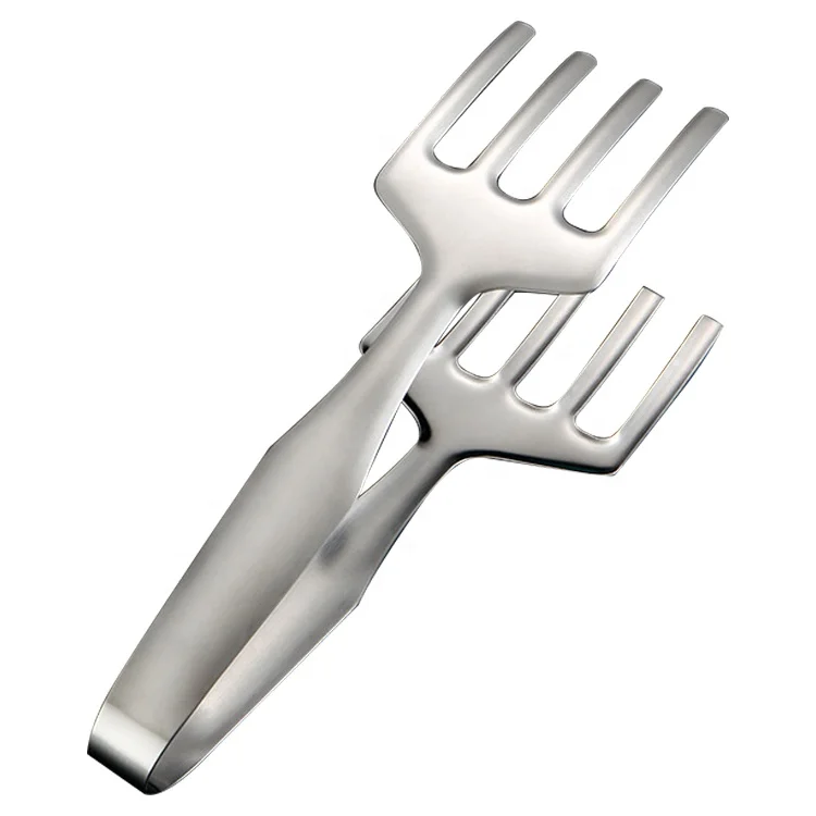 Multifunctional Kitchen Sugar Salad Bread Metal 201 Stainless Steel BBQ Grill Serving Tongs