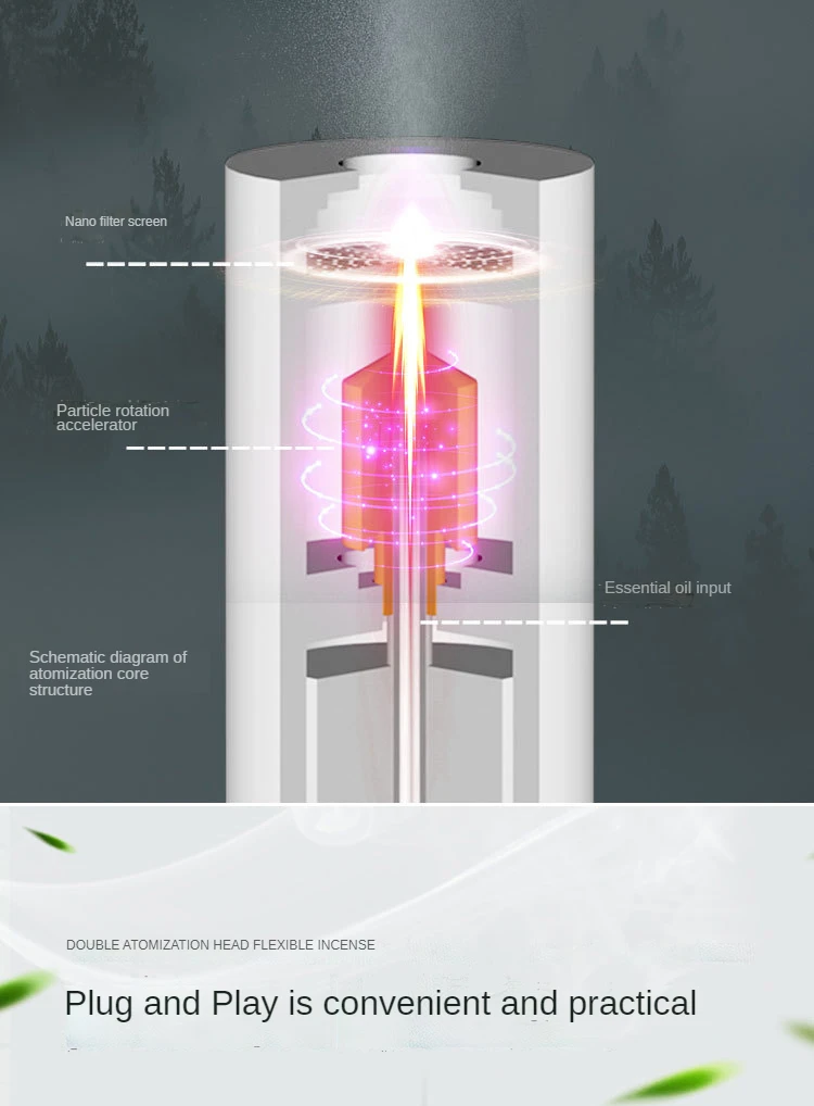 Air Diffus the New Essential Oil 100ml Aromatherapy Aroma Diffuser Sleep Sound Machine Electrical Diffuser Electric