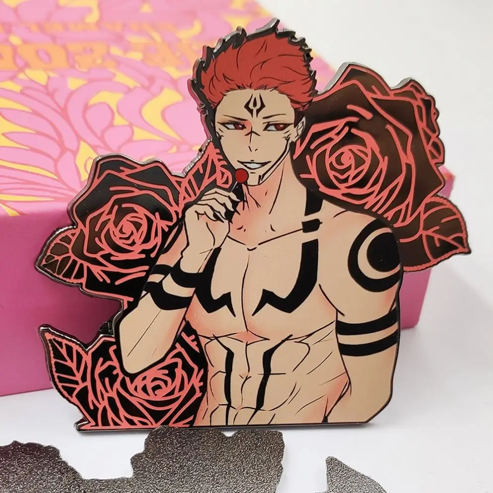 Manufacturer custom design anime metal lapel pin badge custom enamel pins