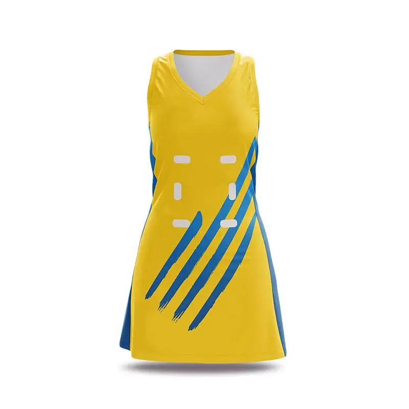 Manufacturer Custom 2023 high quality fashion popular workout sublimated printing 100% polyester breathable netball tennis dress