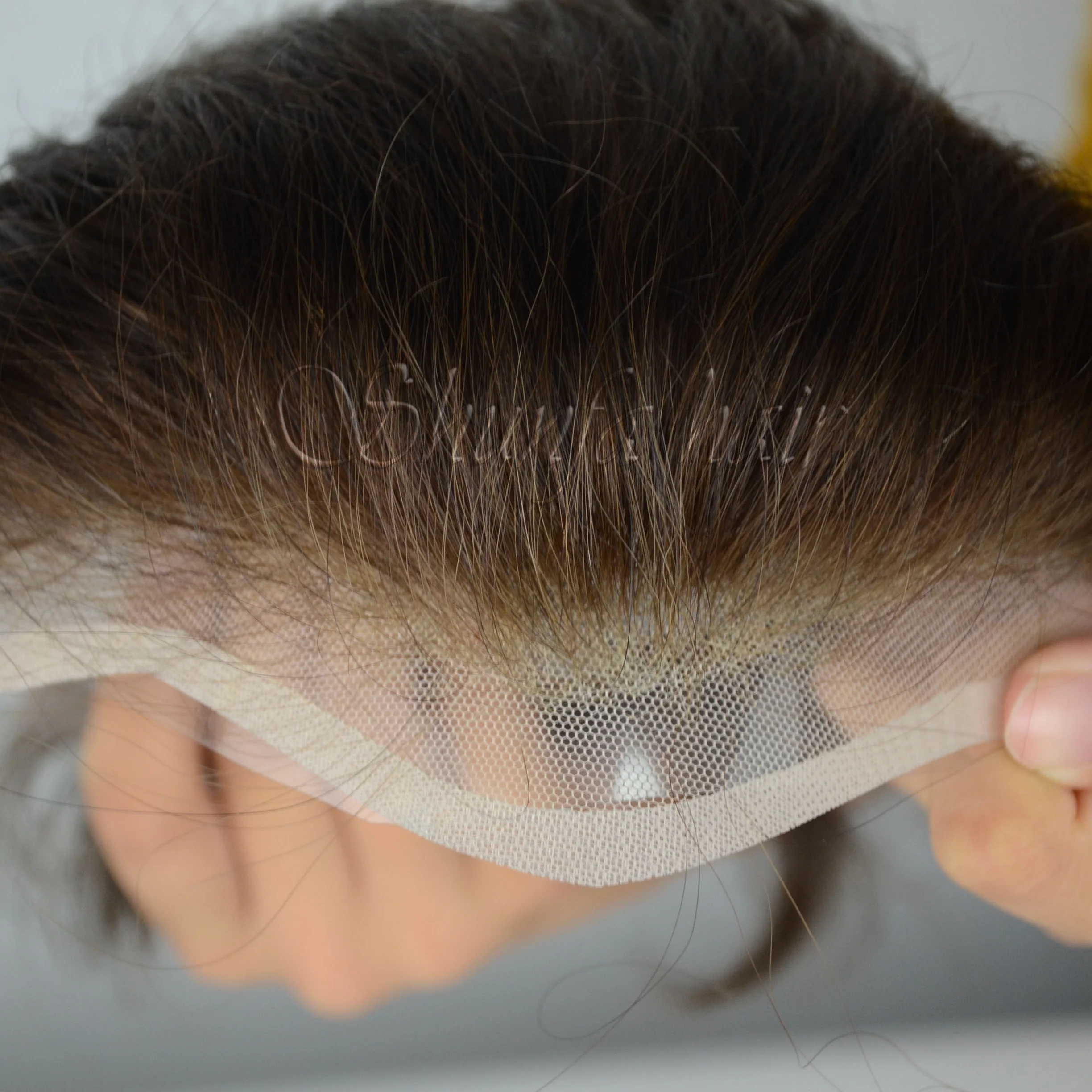 Icon hair system,durable toupee base,hard lace welded lace hair replacement