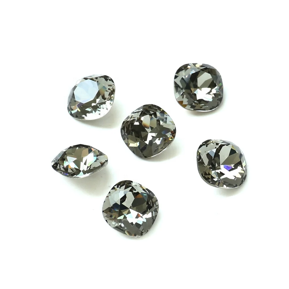 Dongzhou Квадратная форма K9, хрустальные стразы, пользовательский цвет, размер, закругленная спинка, оптовая продажа, причудливые каменные бусины для изготовления ювелирных изделий