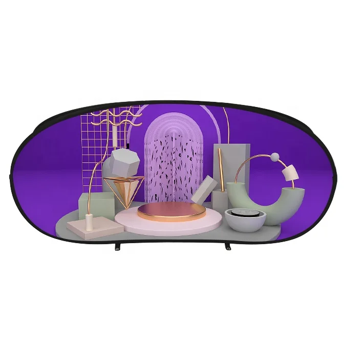 high quality Free printing round display pop up banners signage floor standing Outdoor Sports Advertising pop up A frame banner