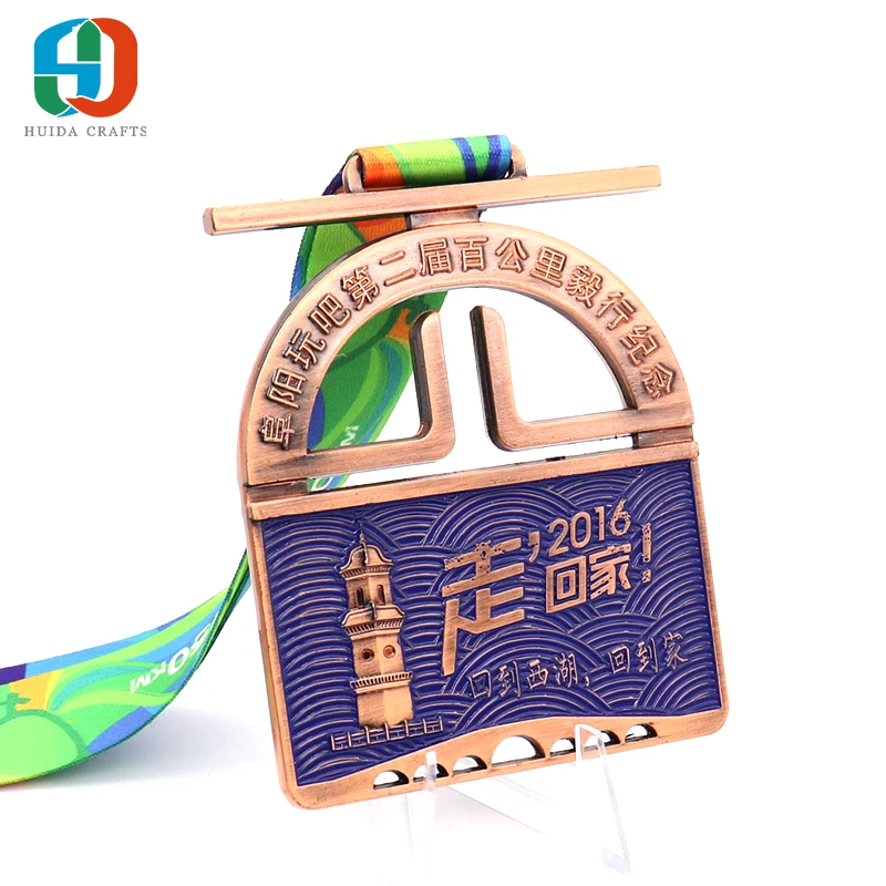 
Chinese manufacturers personalized sports medal metal custom logo finishing running Medal 