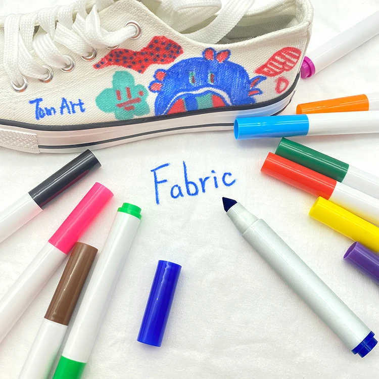 factory custom cheap 6 12 24 36 60 80 100 120 colors jumbo acrylic paint pens markers for t shirt