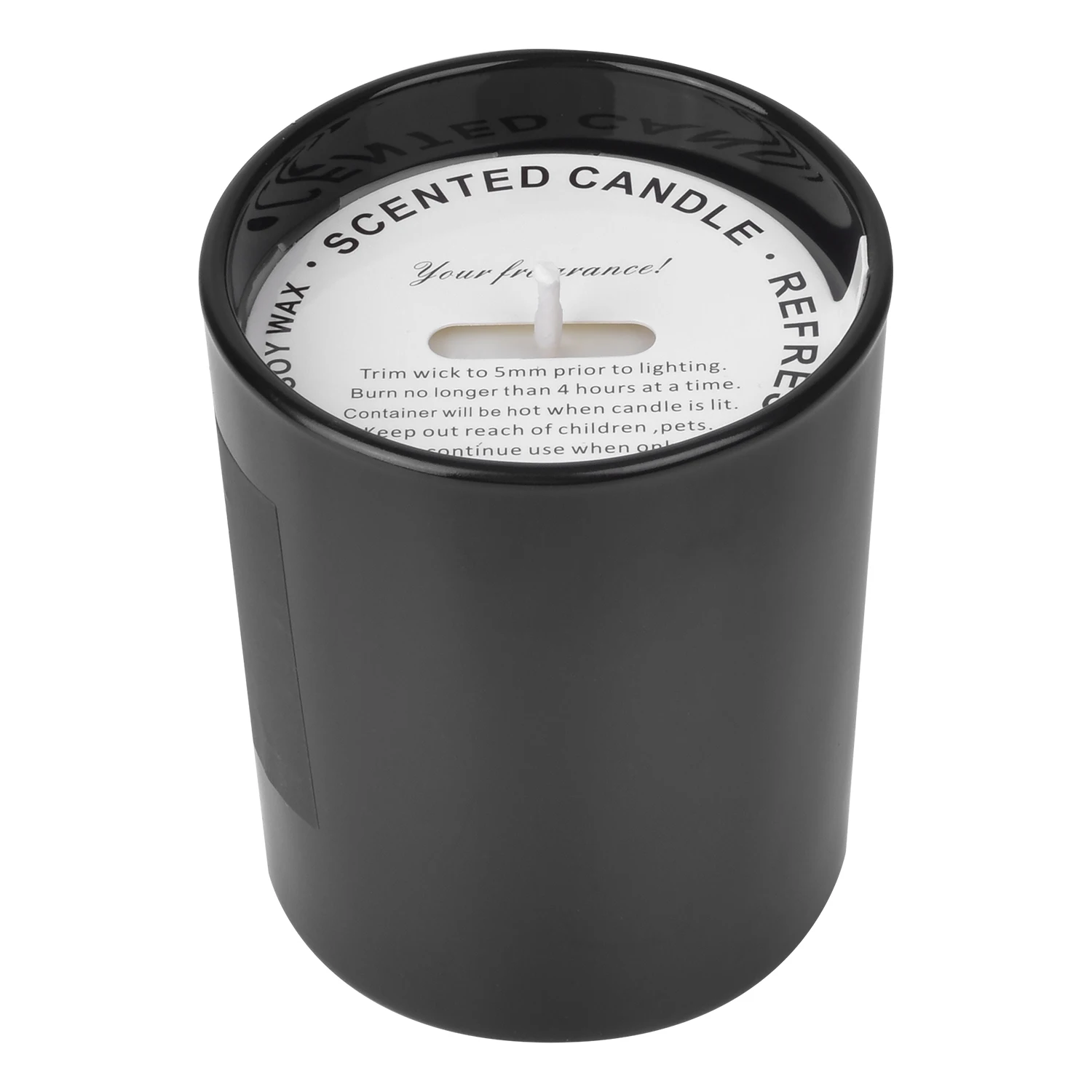 
2020 Amazon Hot Selling Custom Luxury Candle Wedding Birthday Personalized Private label Black Matte Glass Jar Scented Candles 