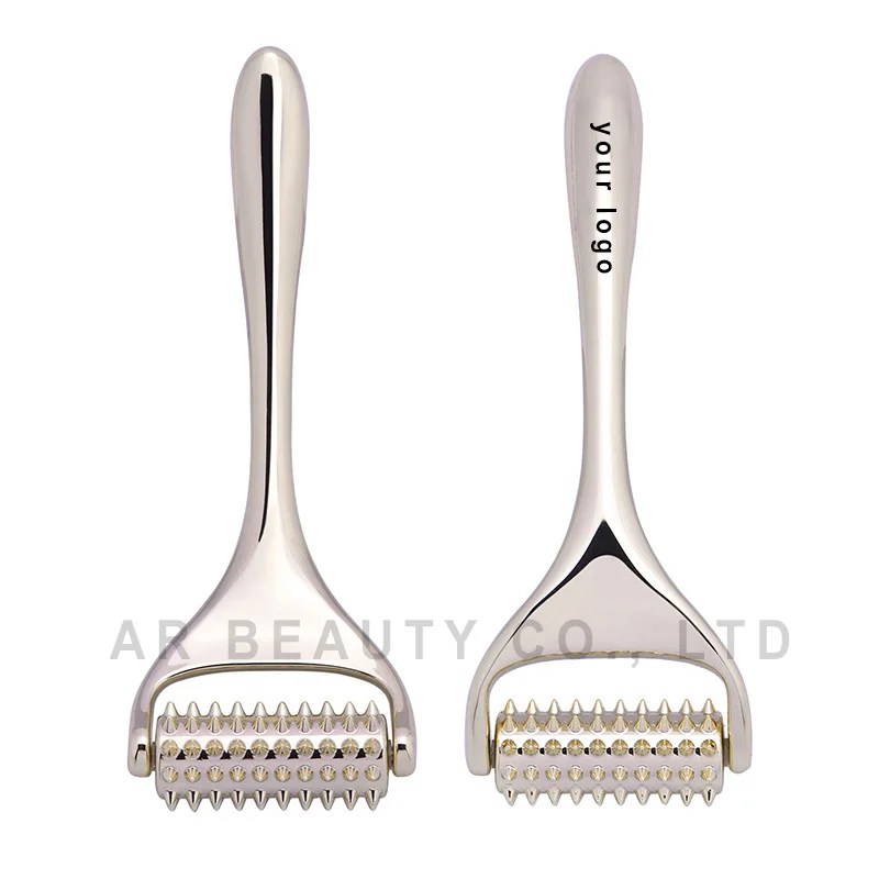 2023 New Design OEM Custom Logo Derma Roller Face Lift  Massager Roller Facial Roller