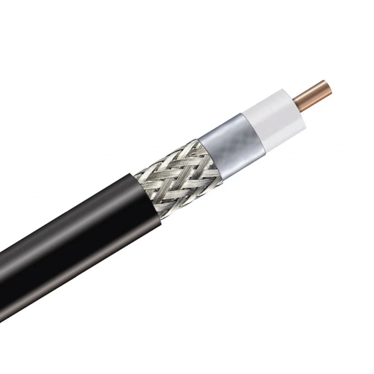 CNT-600 CNT 50 Ohm RF Braided Coaxial Cable 0.6 in Black PE jacket CNT-240 CNT-300 CNT-400