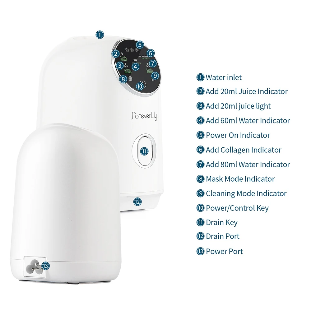 DIY Face Mask Maker Electric Automatic Fruit Natural Vegetable Collagen Mask Machine Smart Self-made Mask Facial Beauty Device