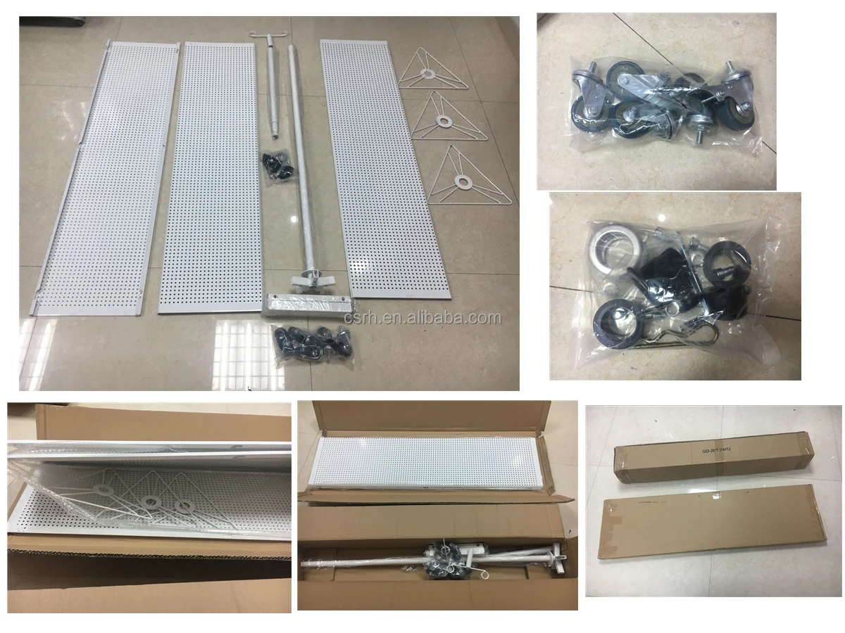 RH-DR09 Pegboard rotating display rack