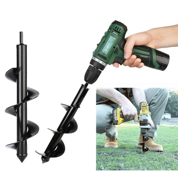 Rotary hammer excavator earth auger drilling soil machine power drills bit