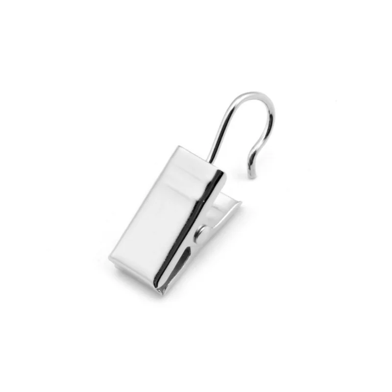 2024 Best New Products Curtain Clips With Hooks Stainless Steel Curtain Hook Strong Window Curtain Rings With Clips